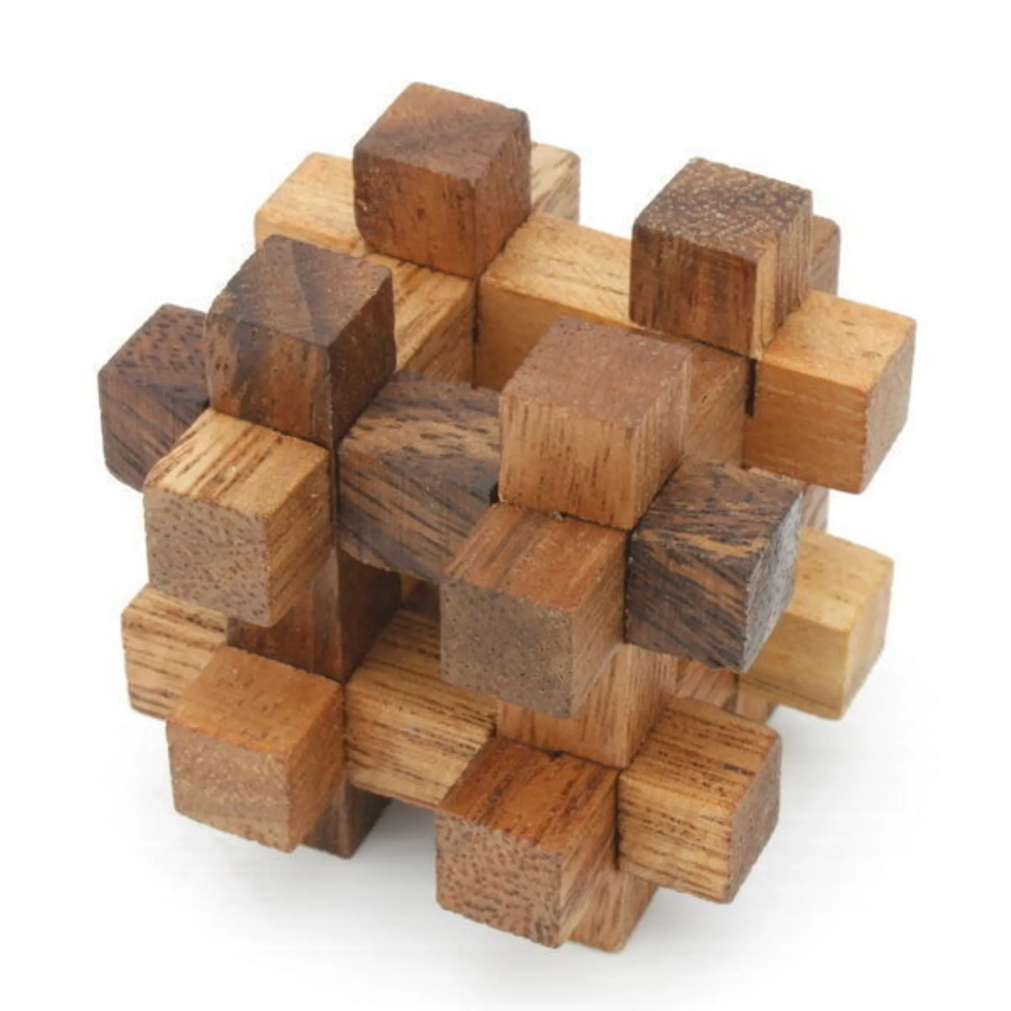 6 unique hand made wooden brainteaser Puzzles in beautiful Gift Box -for kids or adults_-Sold out Model 6266