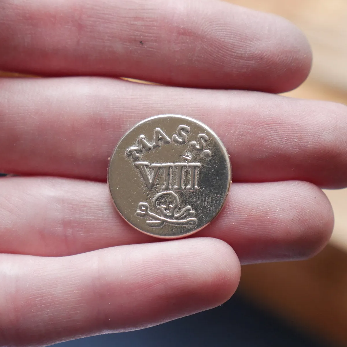 7/8" 8th Massachusetts Regiment Button 1781