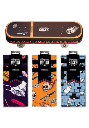 American Socks - Skateboard Socks - Giftbox