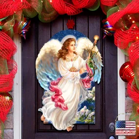 Angel of the Light Nativity Door Decor by D. Gelsinger - Nativity Holiday Decor - 8461036H-1322