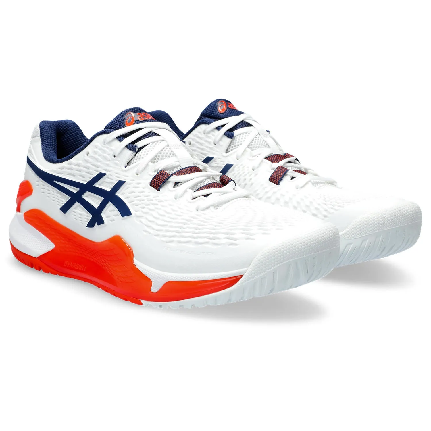 Asics Gel Resolution 9 Men tennis shoes 330.102 White/Blue/Orange