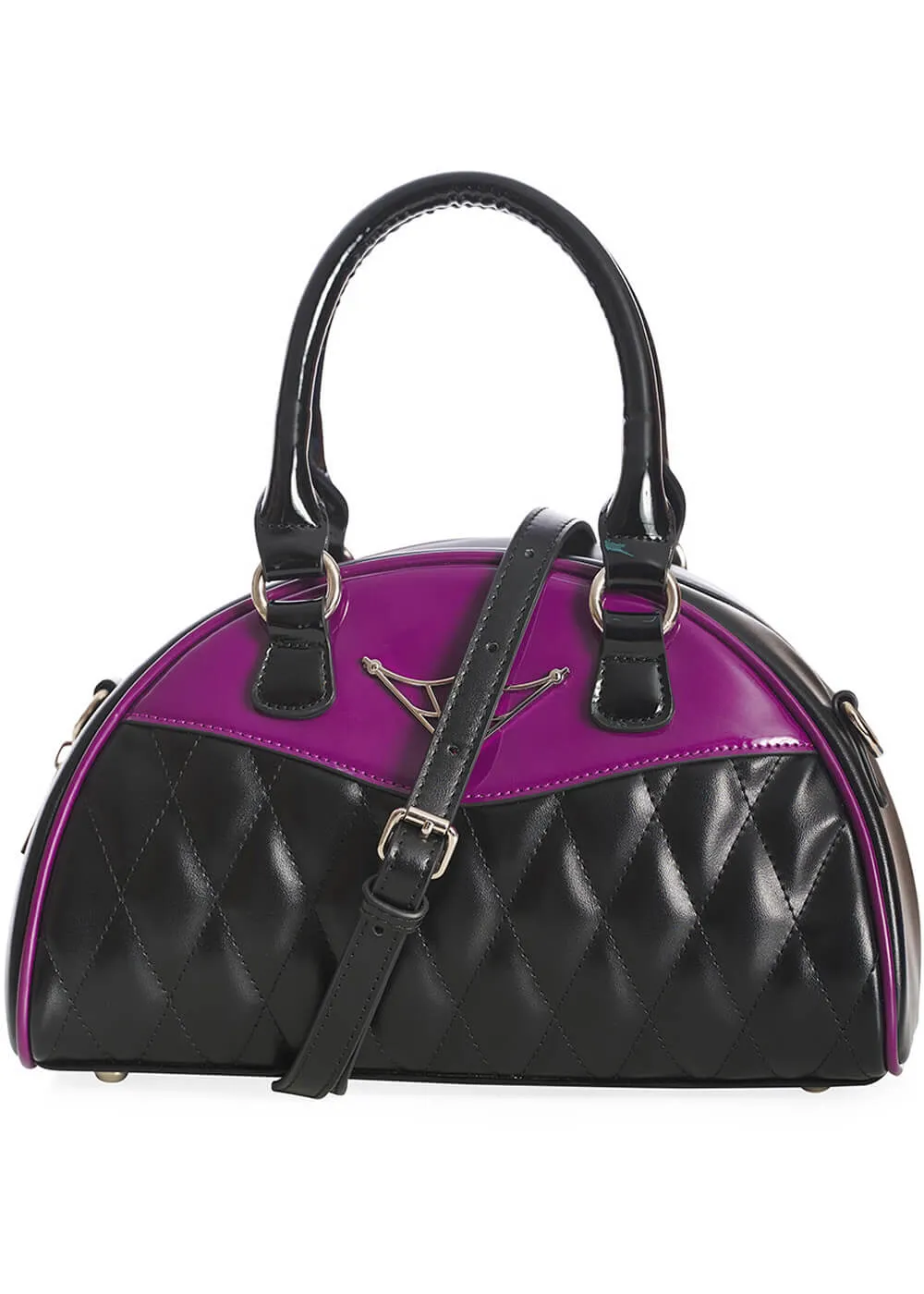 Banned Lillyweb Spiderweb Handbag Purple