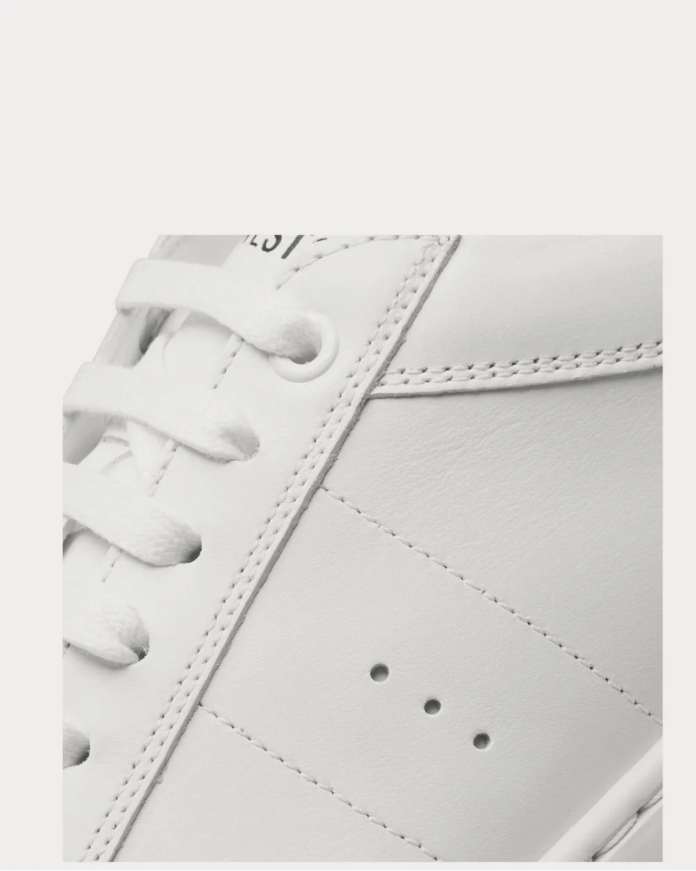 Basket on Time Leather  White low top sneakers