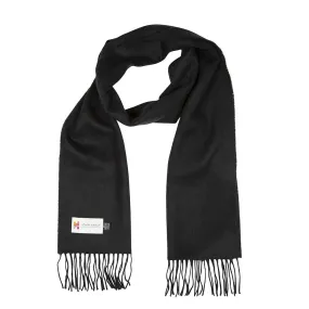 Black Merino Wool Scarf