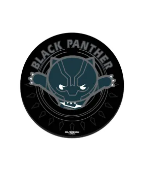 Black Panther Kawaii - 10 X 10 (cm) Circular Coasters