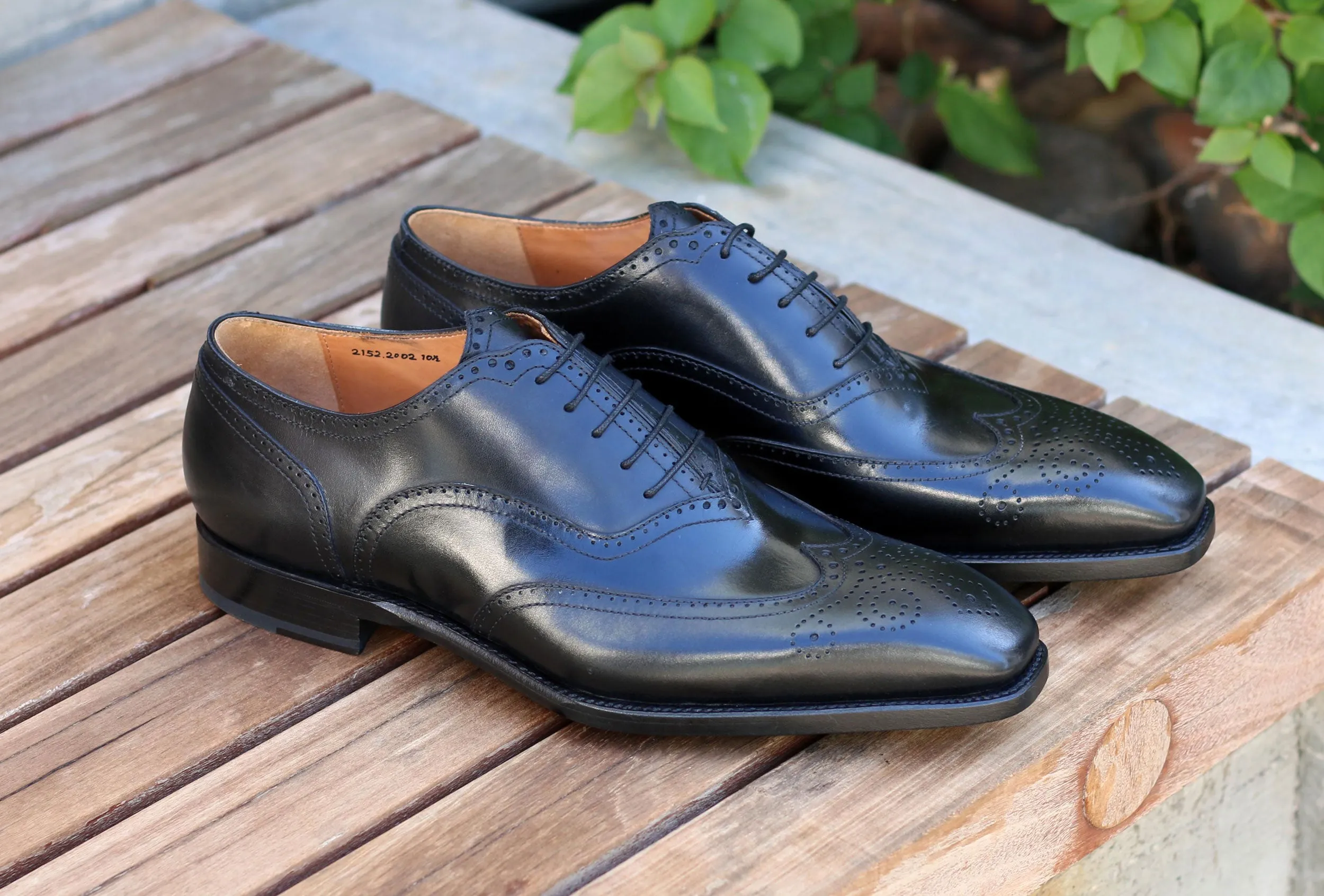 Calfskin "Luke" Wingtip Oxford Black