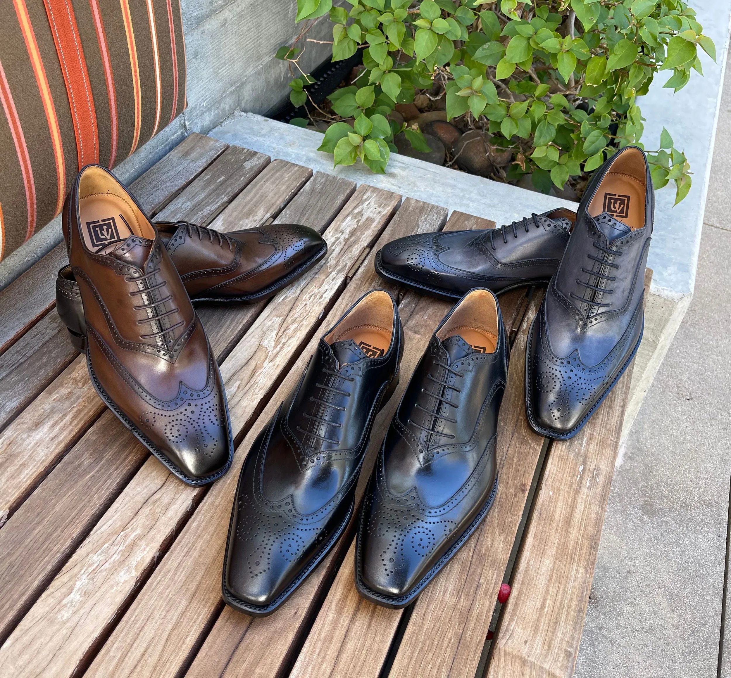 Calfskin "Luke" Wingtip Oxford Black