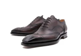 Calfskin "Luke" Wingtip Oxford Brown