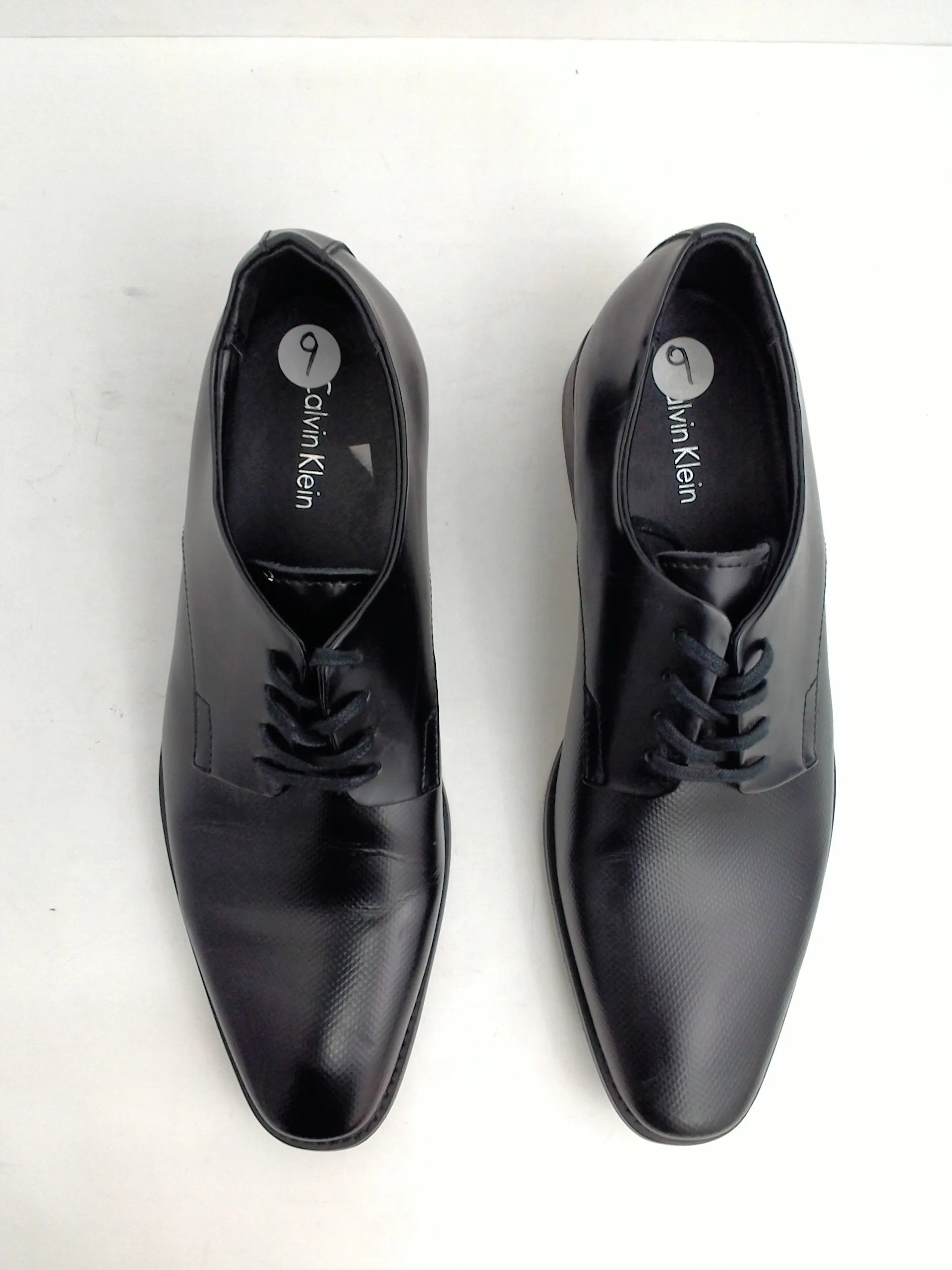 Calvin klein Men's Leather  Oxfords, Black Size 9 M