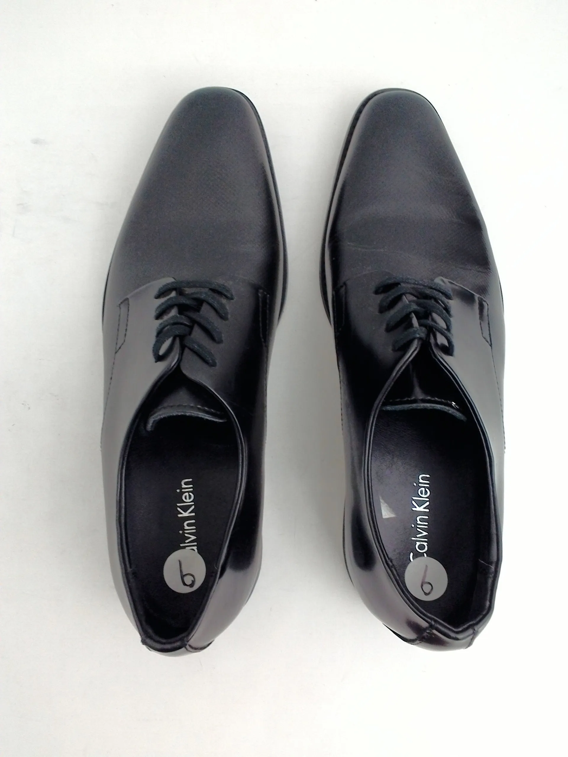 Calvin klein Men's Leather  Oxfords, Black Size 9 M