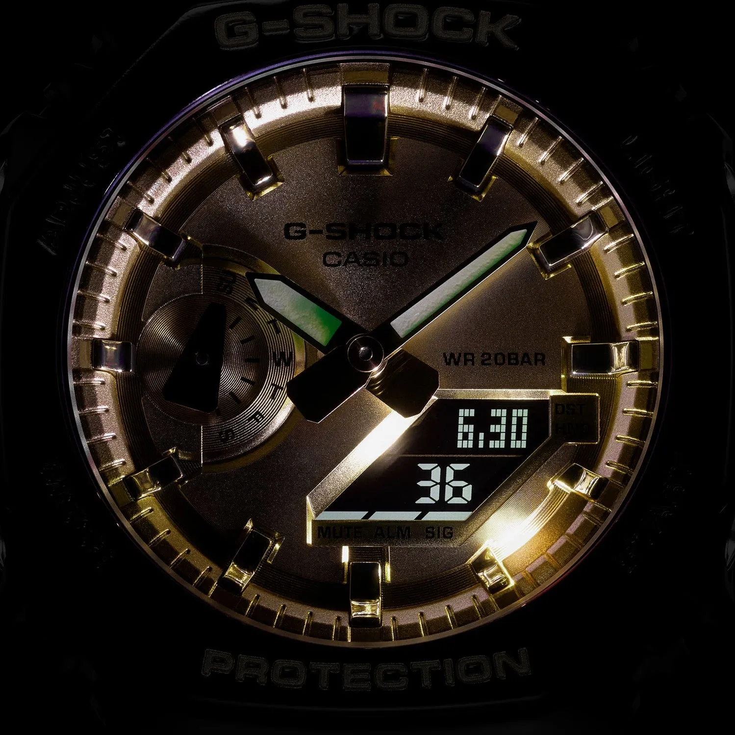 Casio G-Shock 2100 Black Gold GA2100GB-1A