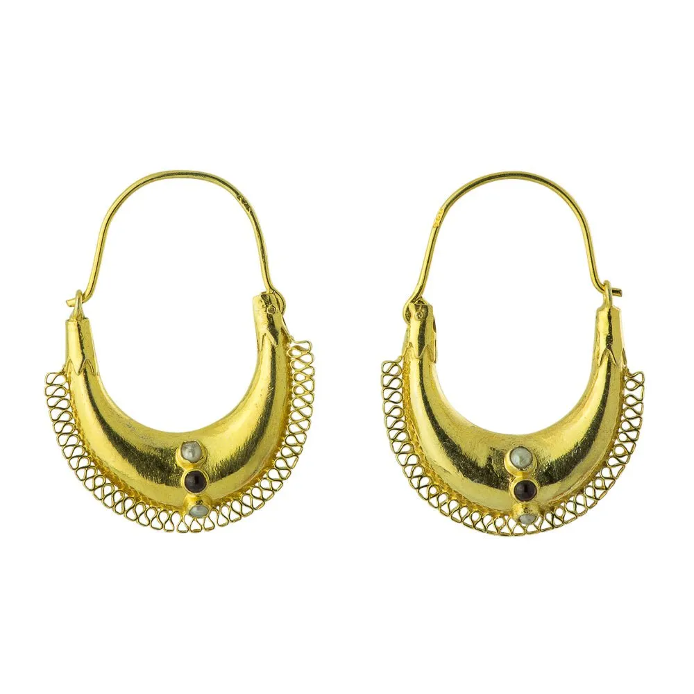 Caspian Boat Earrings