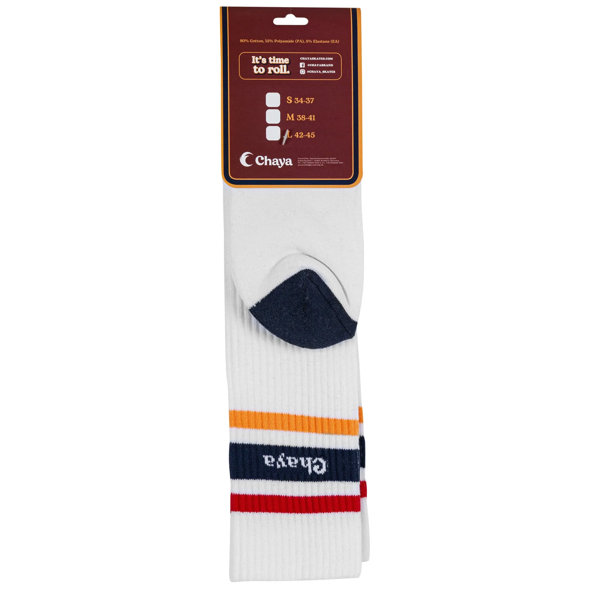 Chaya Skate Socks White