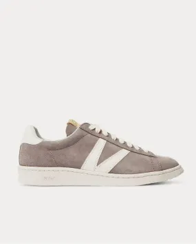 Corda-Folk Leather-Trimmed Suede  Gray low top sneakers