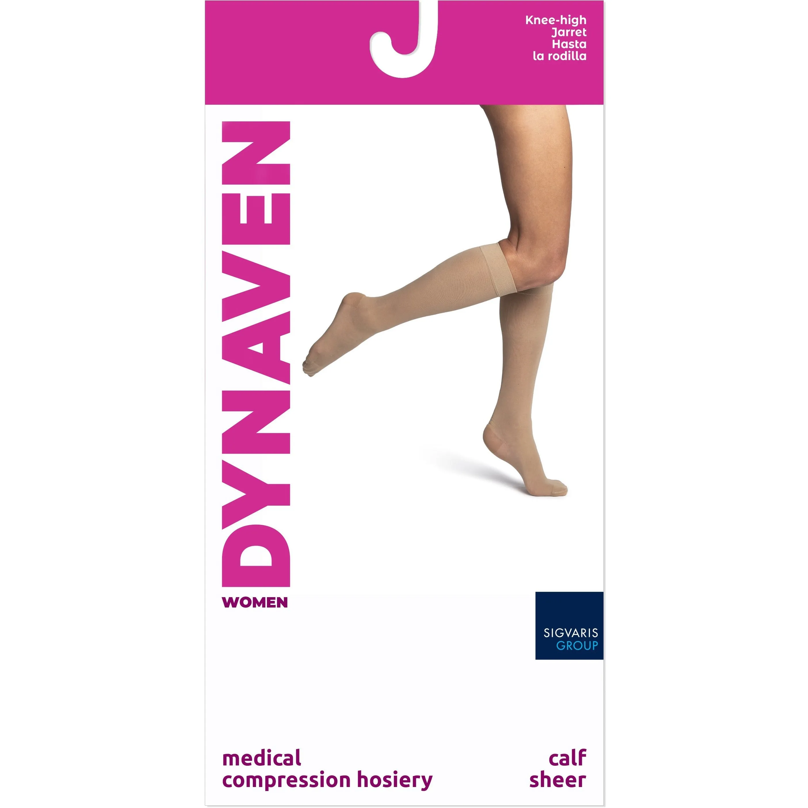 Dynaven Sheer Women's Knee High 15-20 mmHg