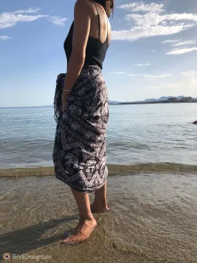 Elephant Print Sarong Beach Wrap