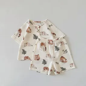 Fauna Prints T-Shirt and Shorts Set