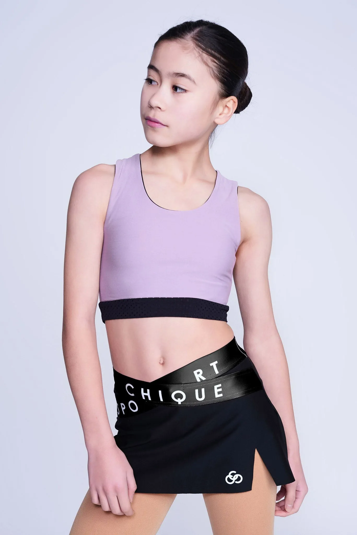 Fierce X Crop Top in Amethyst