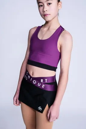 Fierce X Crop Top in Berry