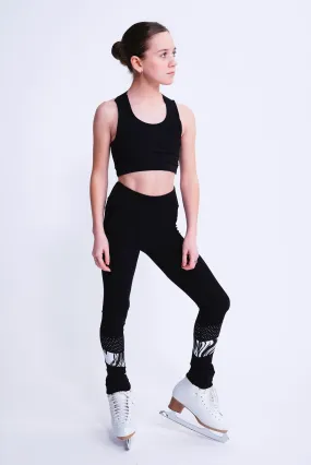 Fierce X Crop Top in Black