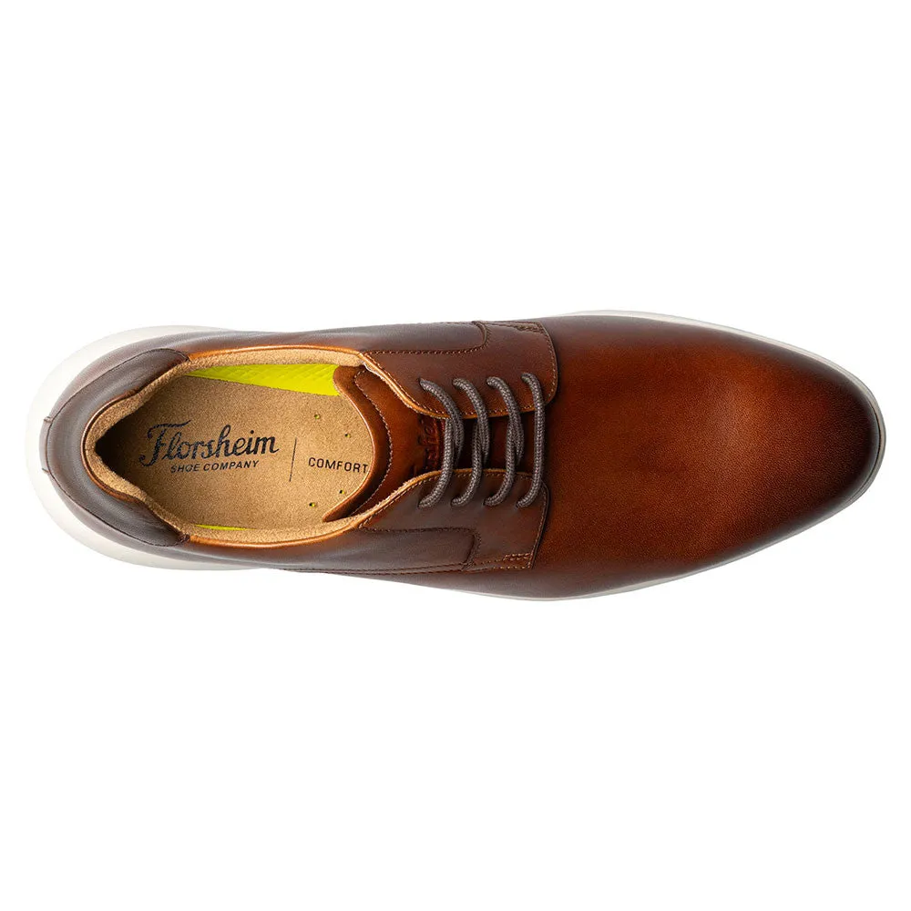 Florsheim Dash Plain Toe Oxford Cognac Multi Comfortech Footbed