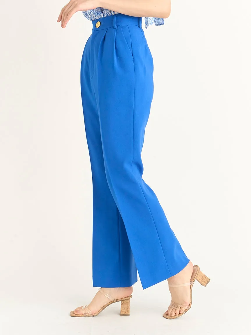 High Waist Flared Slacks