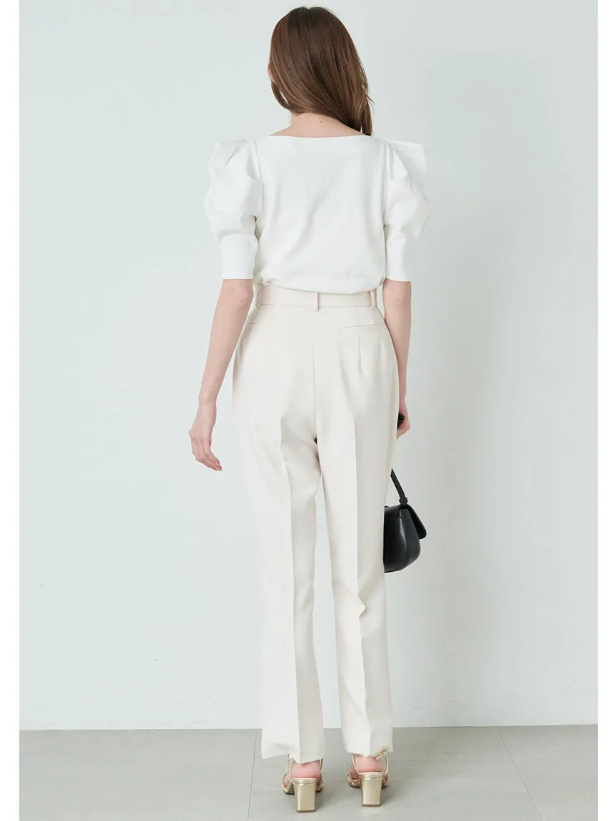 High Waist Flared Slacks