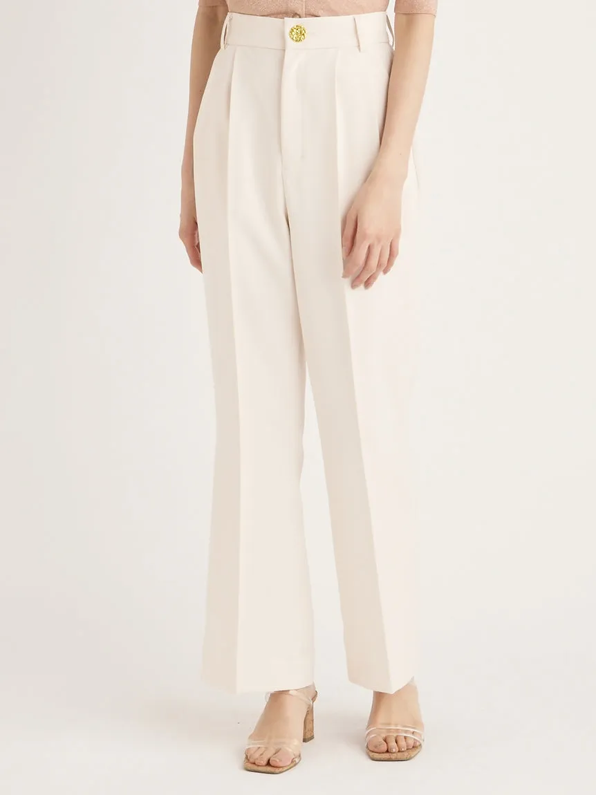 High Waist Flared Slacks