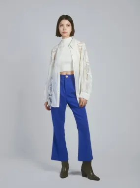 High Waist Flared Slacks