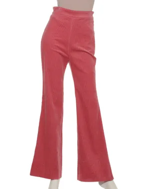 High Waisted Flared Corduroy Pants