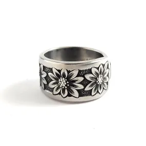 International Suncrest Spring Charm Stainless Steel Spoon Ring