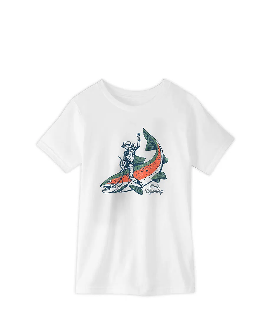 Kids' Ride Wyoming Fish Tee