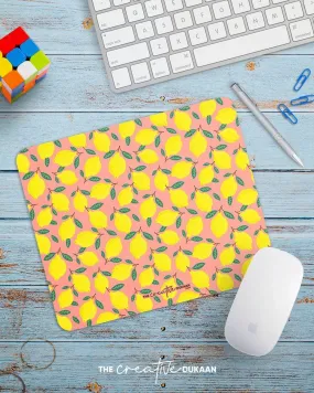 Lemon print cool mousepad