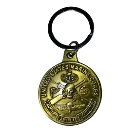 Marine Corps Crossed Rifles Keychain