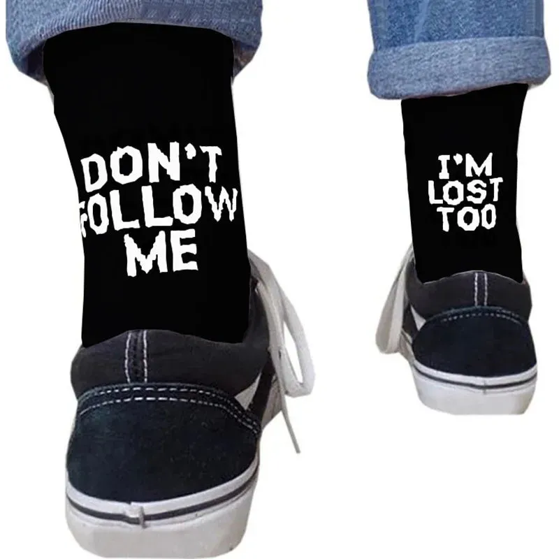 Men Funny Socks  Street Skateboard Unisex