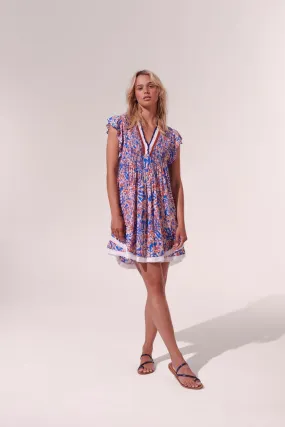 Mini Dress Sasha - Blue Tropical