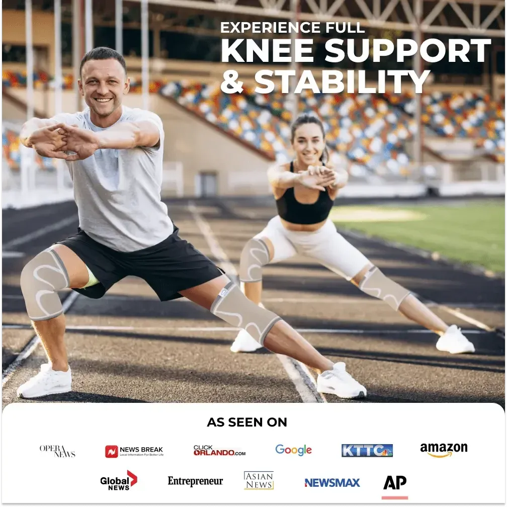 Modvel Knee Brace - Knee Sleeves (Pair) for Knee Pain Relief, Joint Stability and Recovery