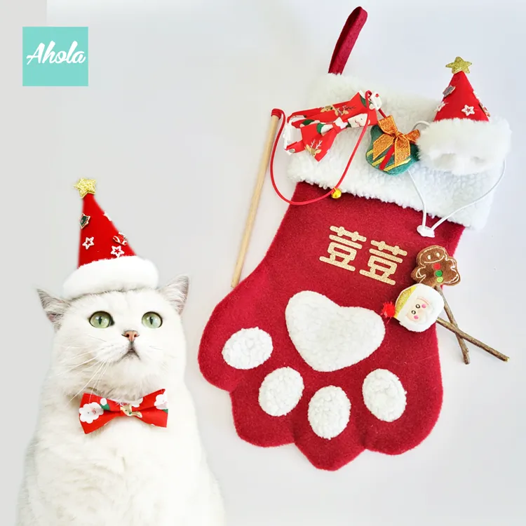 【Paws】Christmas Stocking with Accessories Set 貓爪聖誕襪玩具飾品套裝❄️聖誕限定的客製聖誕襪🐱 11/15截單，12月初到中寄出