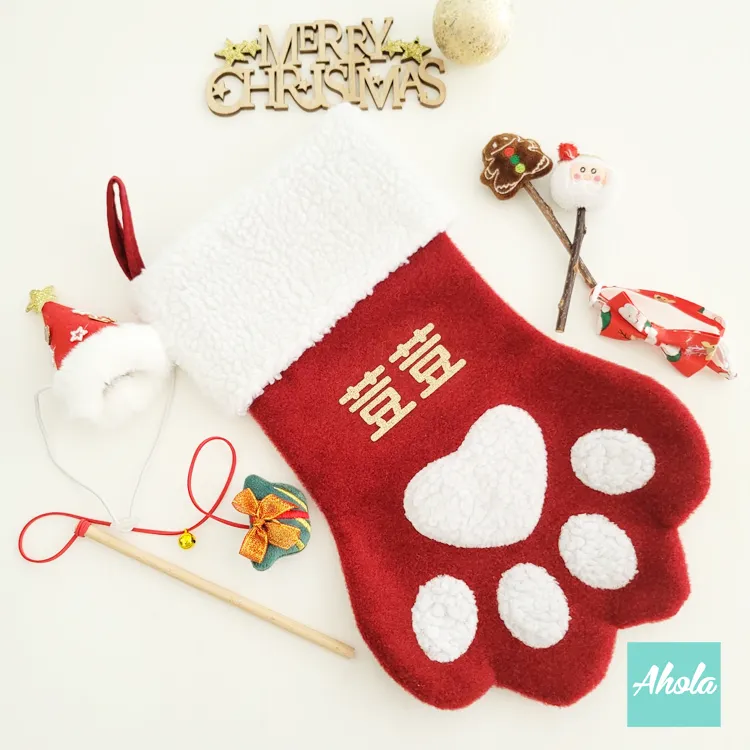 【Paws】Christmas Stocking with Accessories Set 貓爪聖誕襪玩具飾品套裝❄️聖誕限定的客製聖誕襪🐱 11/15截單，12月初到中寄出