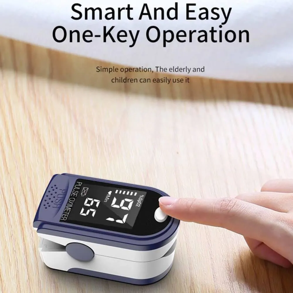 Portable Oximeter Blood Oxygen Monitor Finger Pulse