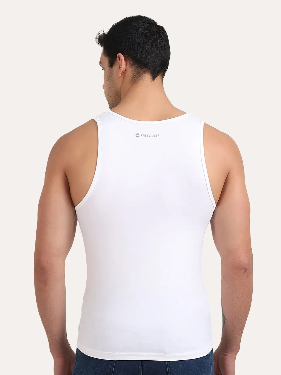 Regular Fit Organic Cotton Comfort Vest for Men-Pack of 1