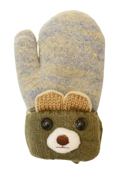 Sierra Mouse Soft Knit Mittens for Baby or Toddler