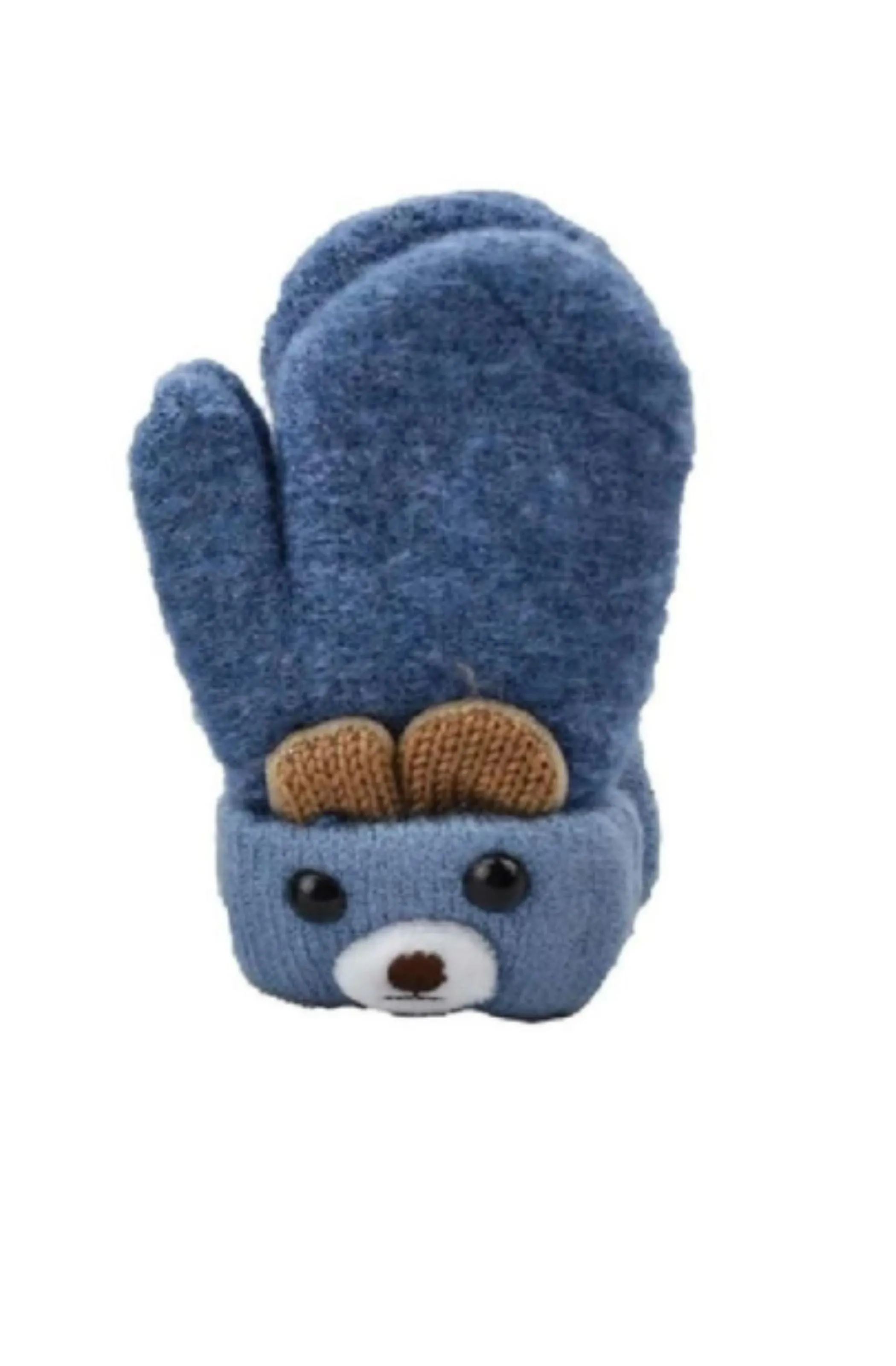 Sierra Mouse Soft Knit Mittens for Baby or Toddler