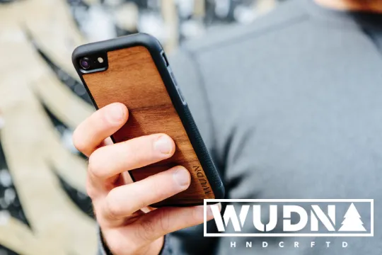 Slim Wooden iPhone Case | California Republic in Mahogany