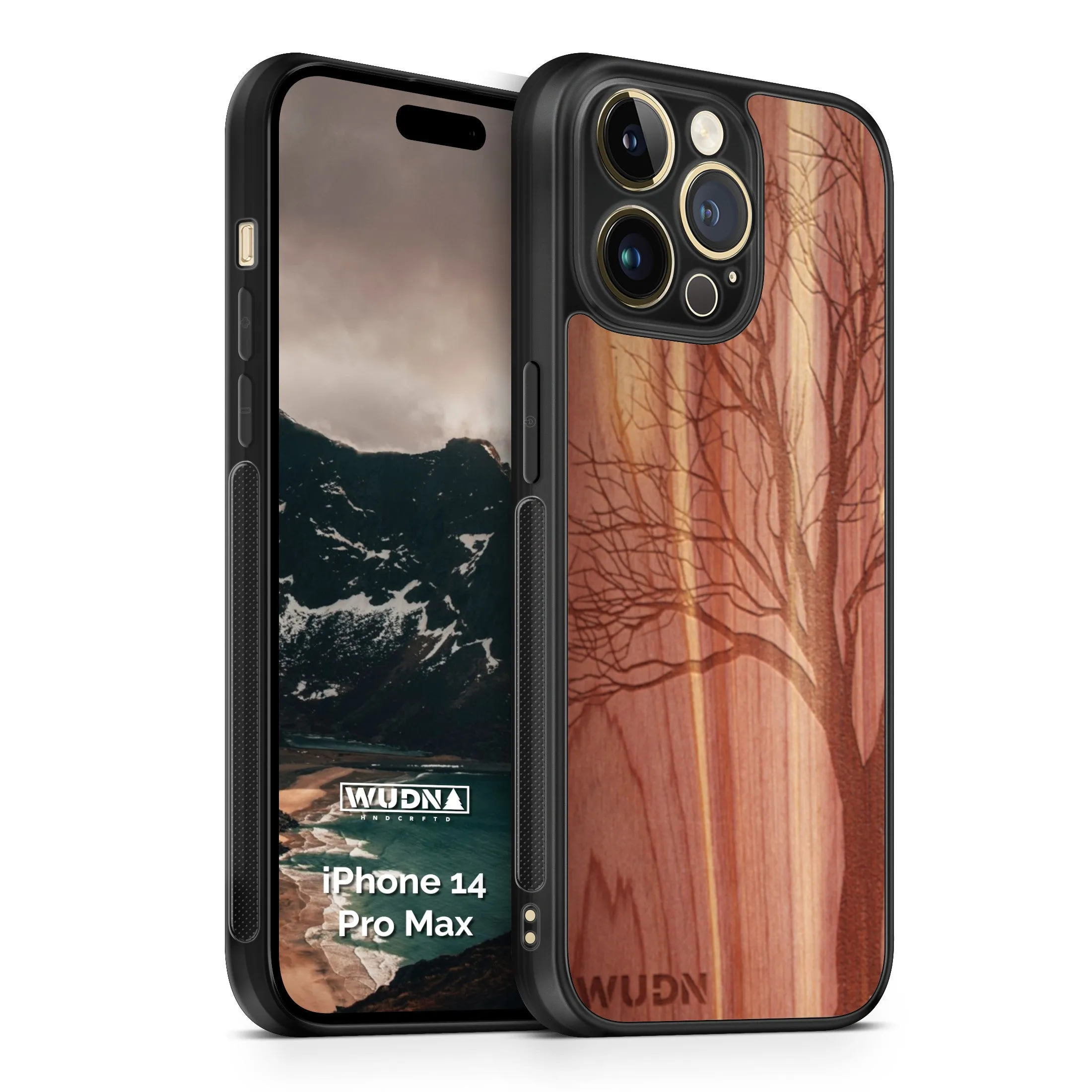 Slim Wooden iPhone Case (Winter Tree in Aromatic Cedar)