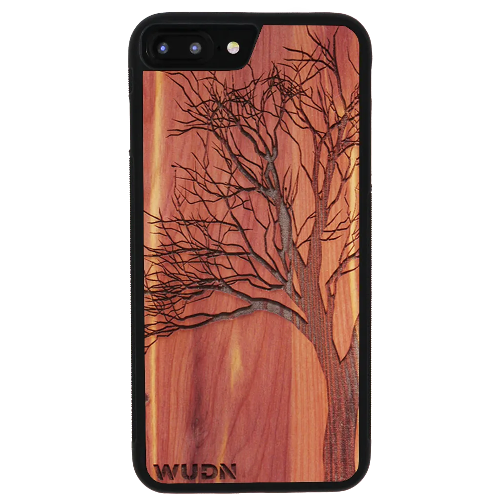 Slim Wooden iPhone Case (Winter Tree in Aromatic Cedar)