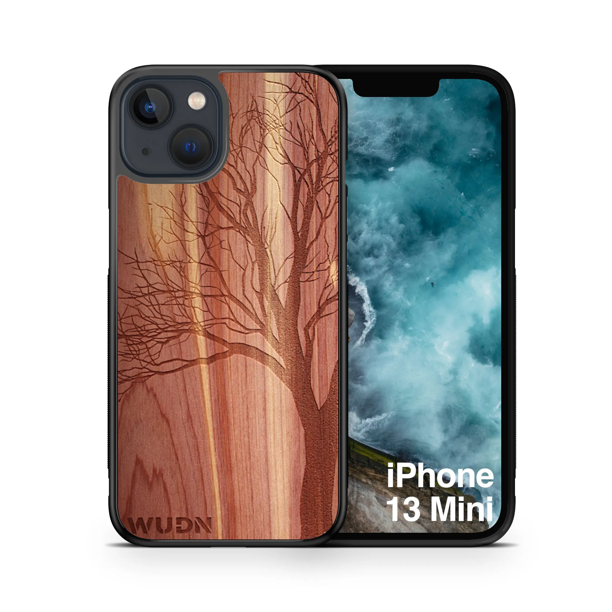 Slim Wooden iPhone Case (Winter Tree in Aromatic Cedar)