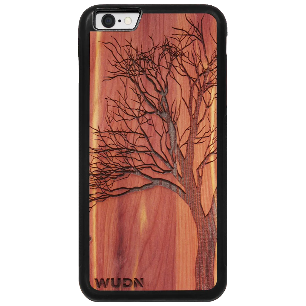 Slim Wooden iPhone Case (Winter Tree in Aromatic Cedar)