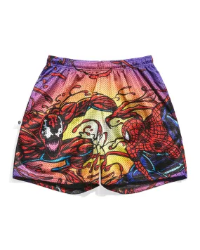 Spider-Man vs Carnage Marvel 1993 Famous Battles Retro Shorts