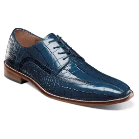 Stacy Adams Gabardo Blue Men’s Bike Toe Oxford Shoes